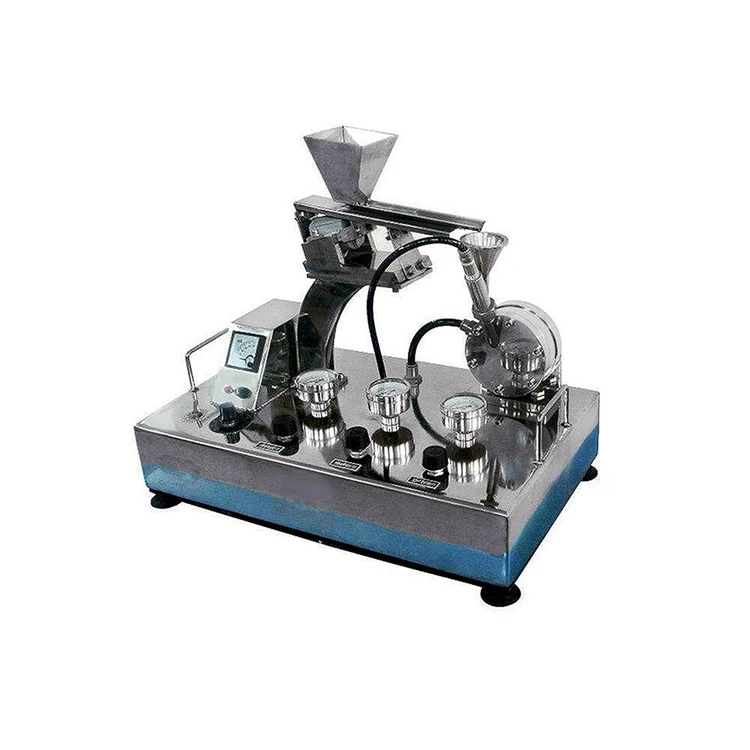 Mini Compact Lab-Scale Jet Mill for magnetic materials air jet pulverizer laboratory spiral micronizer