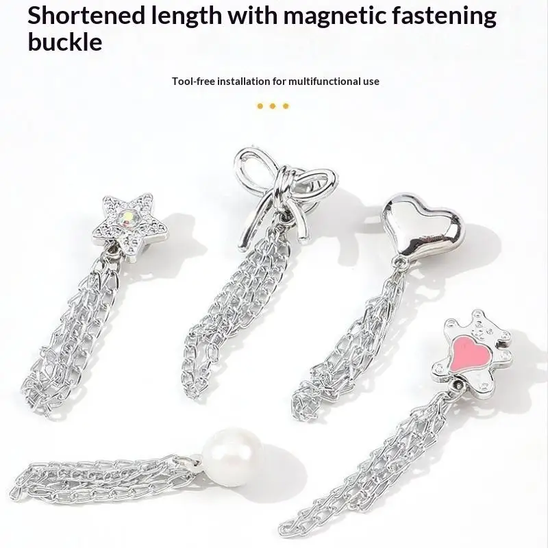 5Pcs Multi Function Clothing Chain Clips Cute Decorative Accessory For Jeans Legs Sleeves Shirts Clothes Adjustment