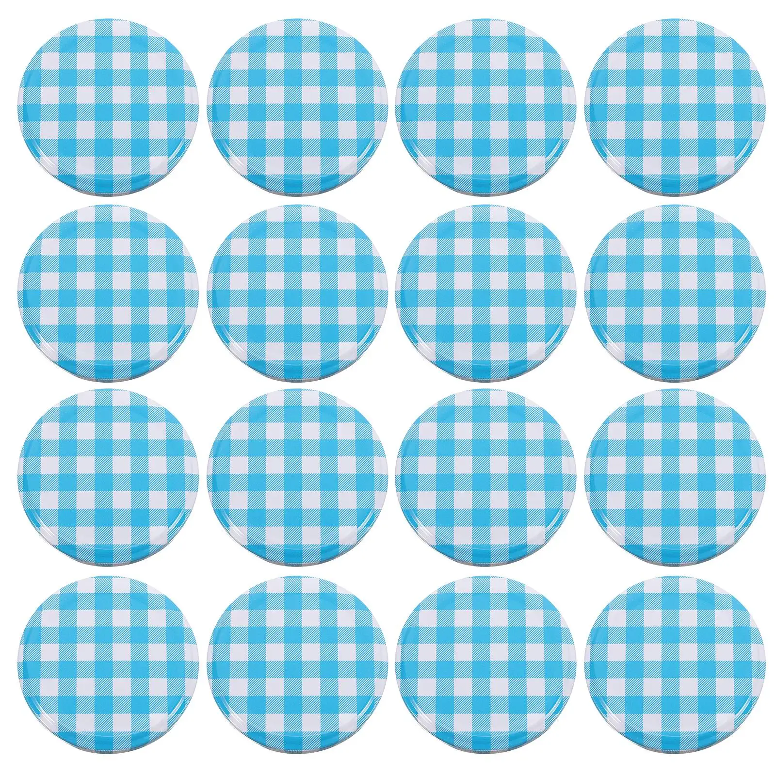 

50 шт. органайзер для банок с литрами, небесно-голубые крышки и кольца для консервирования с большим ртом