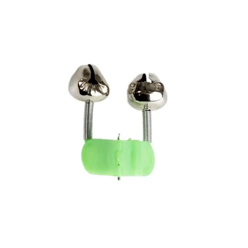 الصيد لدغة الإنذارات الصيد رود جرس قضيب المشبك تلميح كليب أجراس حلقة الأخضر ABS ملحقات صيد سمك أدوات الصيد في الهواء الطلق