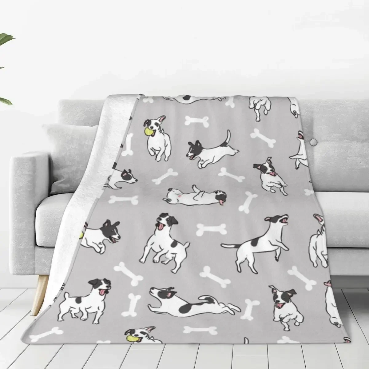 

Jack Russell Terrier Flannel Baby Blanket Super Soft Warm Bedding Throws Babe Blankets Chair Sofa Bed Camping Bedspread