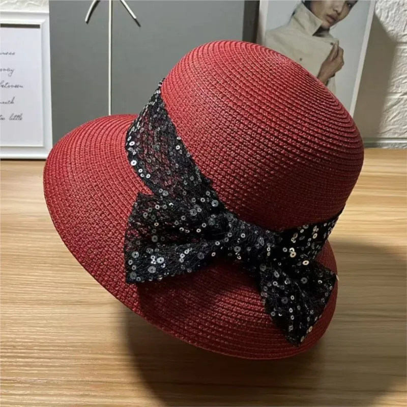 

A country-style sunshade hat for women fisherman's during shopping and outings simple that can be folded