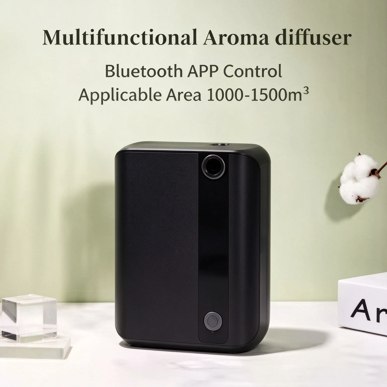 Bluetooth Scent Machine 500ml, HVAC Wall Mounted Air Humidifier, Commercial Aroma Diffuser For Hotel Toilet Kitchen