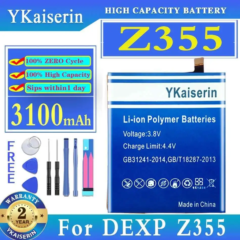 

For Dexp Z355 3100Mah Long-Lasting Mobile Phone Battery High-Efficiency
