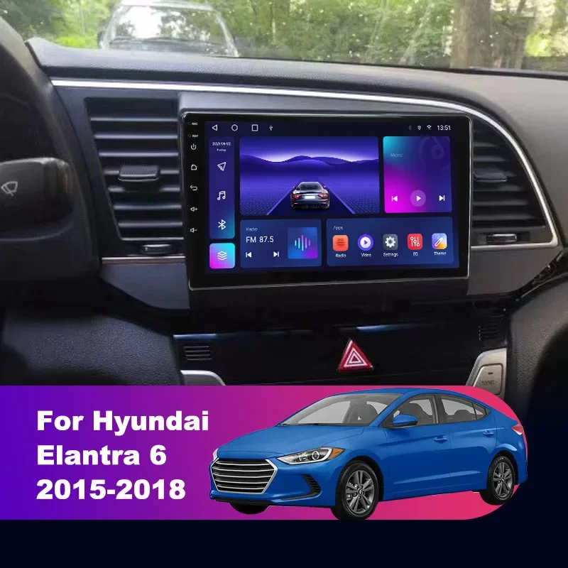 

Android 12 Car Radio For Hyundai Elantra 6 2015 2016 2017 2018 Multimidia Video Player GPS Navigaion Split Screen DPS 360 Camera