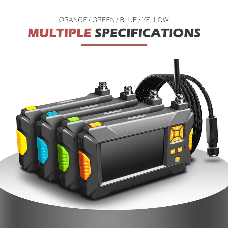 4.3Inch Screen  8mm 2MP 1080P Rigid Cable  Industrial  Endsocope  CMOS Borescope Inspection Otoscope Camera Digital Microscope