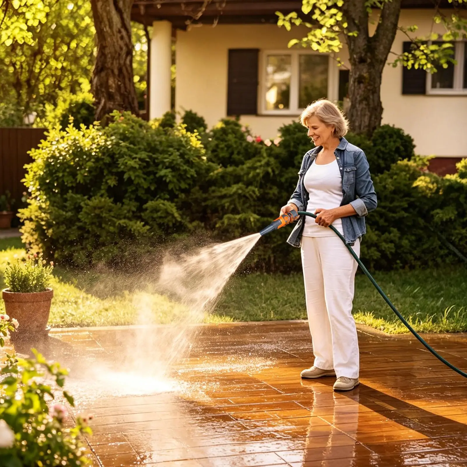Car Wash Pressure Washer Tool Anti-Slip 3 Modes Adjustable Lawn Irrigating Tool For Lawn Yard Garden Patio Window Air