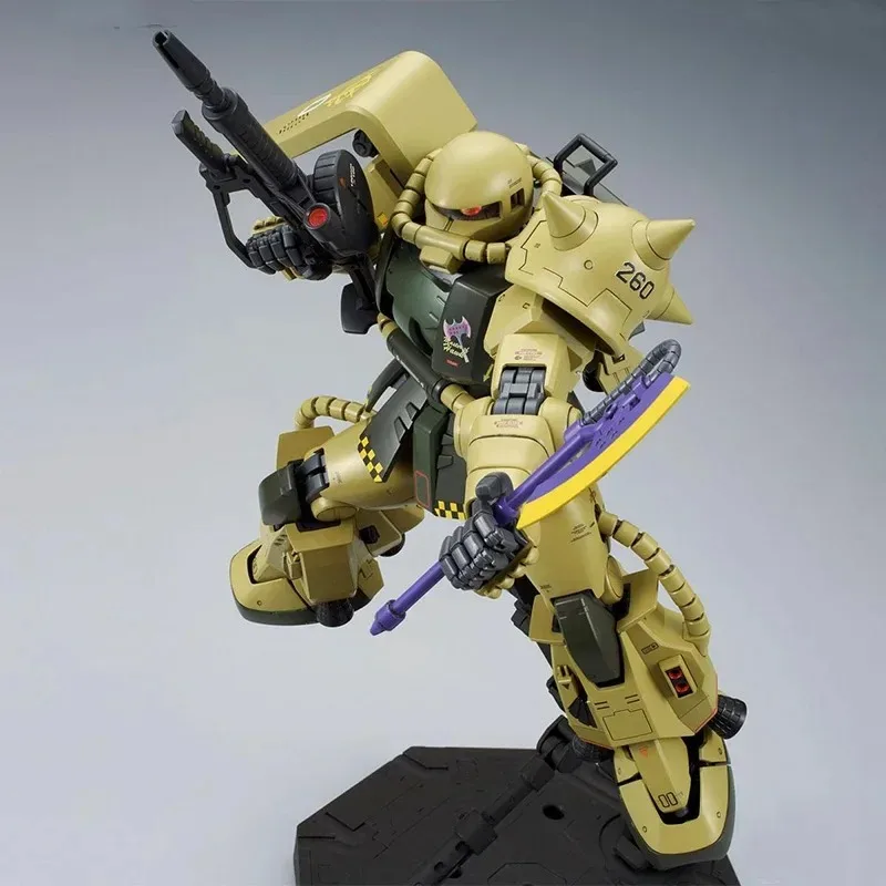 Bandai Box MG 1/100 MS-06R-1 ZAKU2 ПРИНЦИПЛИЧЕСТВА ЗЕОНА BRENISS OX'S CUSTOM Аниме Полная сборная фигурка Модель игрушки Giftkids