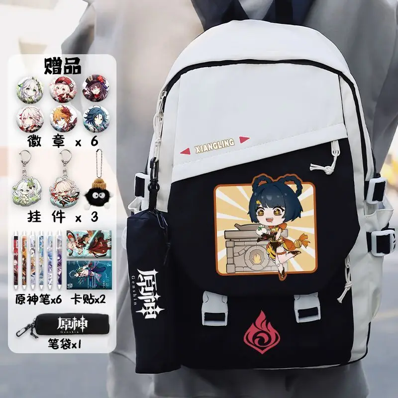 Genshin Impact Collaboration 2023 New Model For Boys Girls Elementary And Middle School Students High-Value Anime Cartoon Color