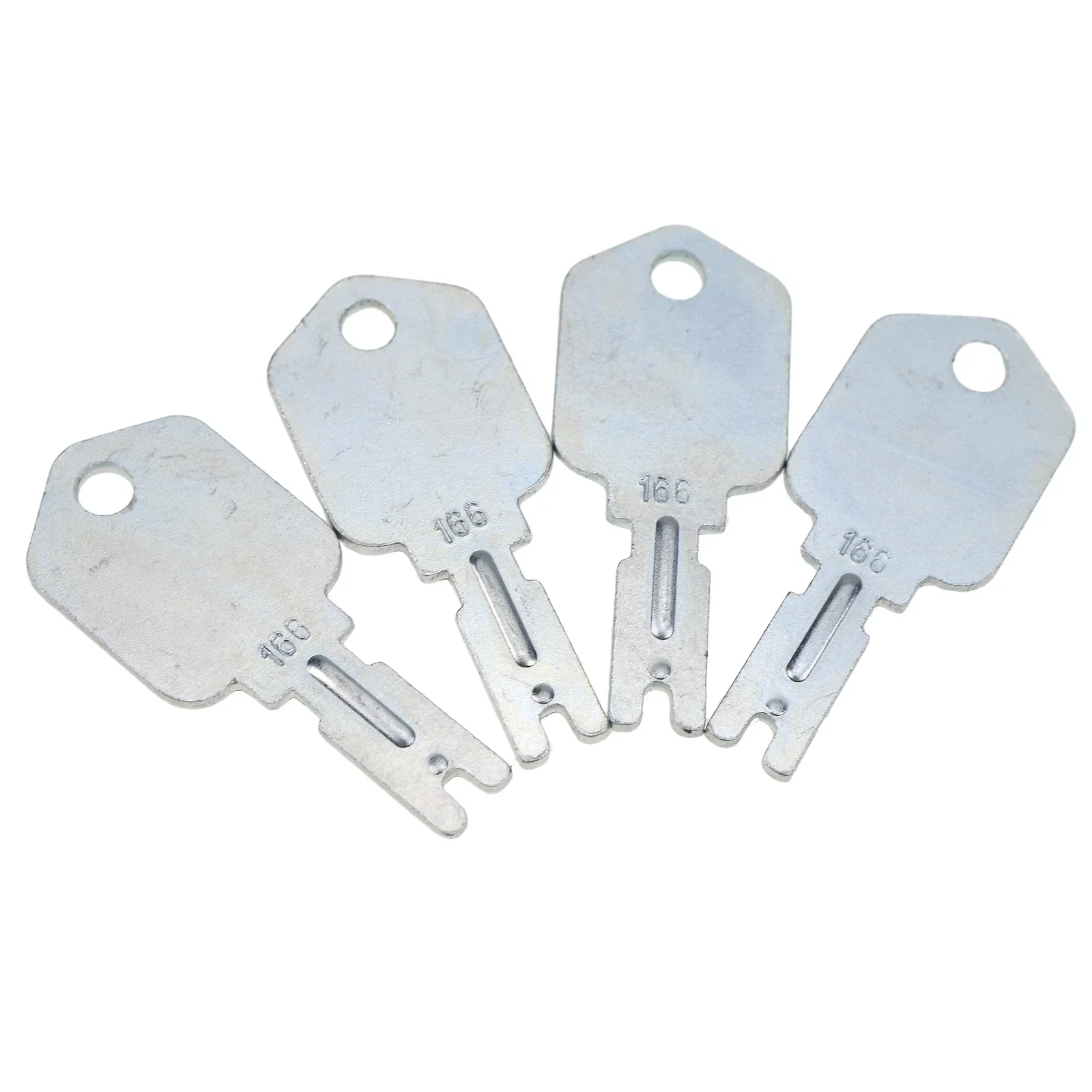 4PCS Ignition Keys 51335040 186304 For Mustang Skid Steer & Hyster Forklift