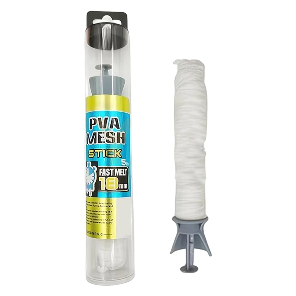 5M Carp Fishing PVA Water Soluble Net for For freshwater Use Compatible with Bait Filling Systems 18mm 25mm 37mm Mesh Sizes view 4