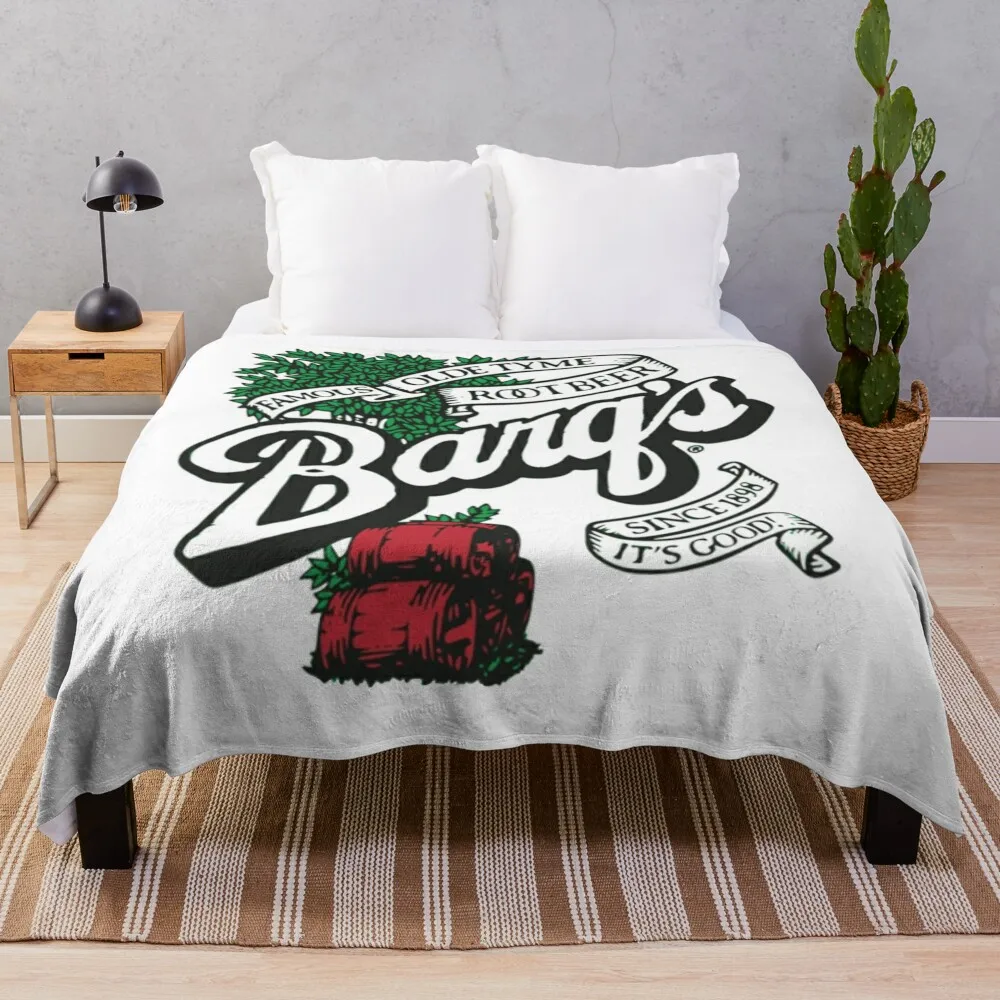 

Barq's Root Beer Logo Classic T-Shirt Throw Blanket Picnic christmas gifts Soft Beds Fashion Sofas Blankets