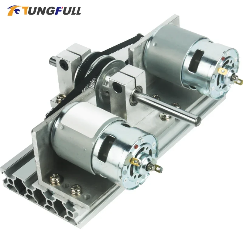 

DC 12 В 24 в двойной привод двигателя 775 795 895 комплект привода двойного шпинделя двигателя постоянного тока ремень ГРМ шкив 60 80 зубьев синхронные колеса