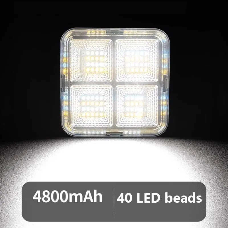 Portable Solar LED Light Handheld Rechargeable Outdoor USB for Camping Lantern Picnics Hiking Spotlight Emergencies Lightweight