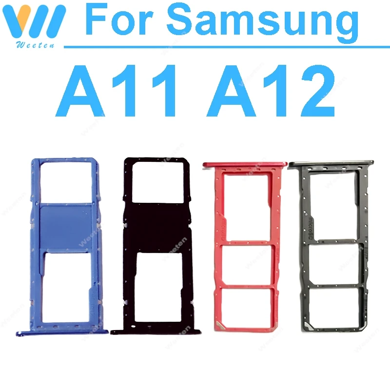 

НОВЫЙ держатель SD-карты для Samsung Galaxy A11 A12 SM-A115F SM-A125F, карта памяти для мобильного телефона, лоток для SIM-карты, разъем, аксессуар