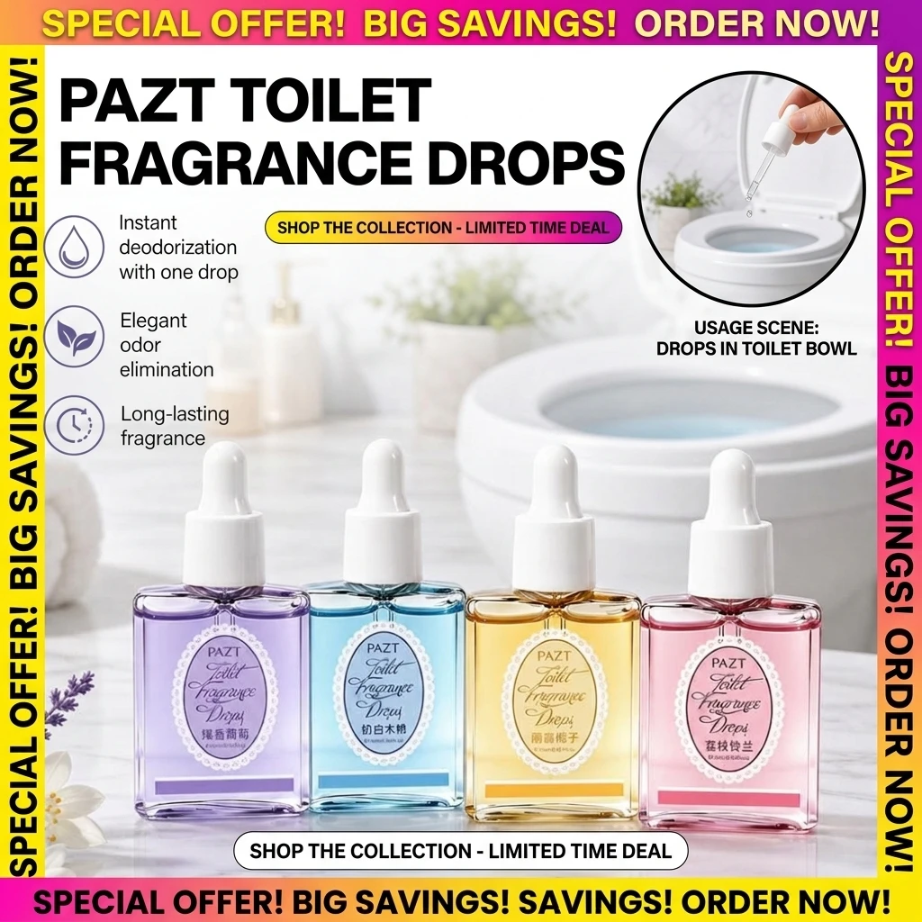 Elegant Clean Toilet Fragrance Drop Deodorizing Fresh Dormitory School Start Student Aromatherapy Odor Control