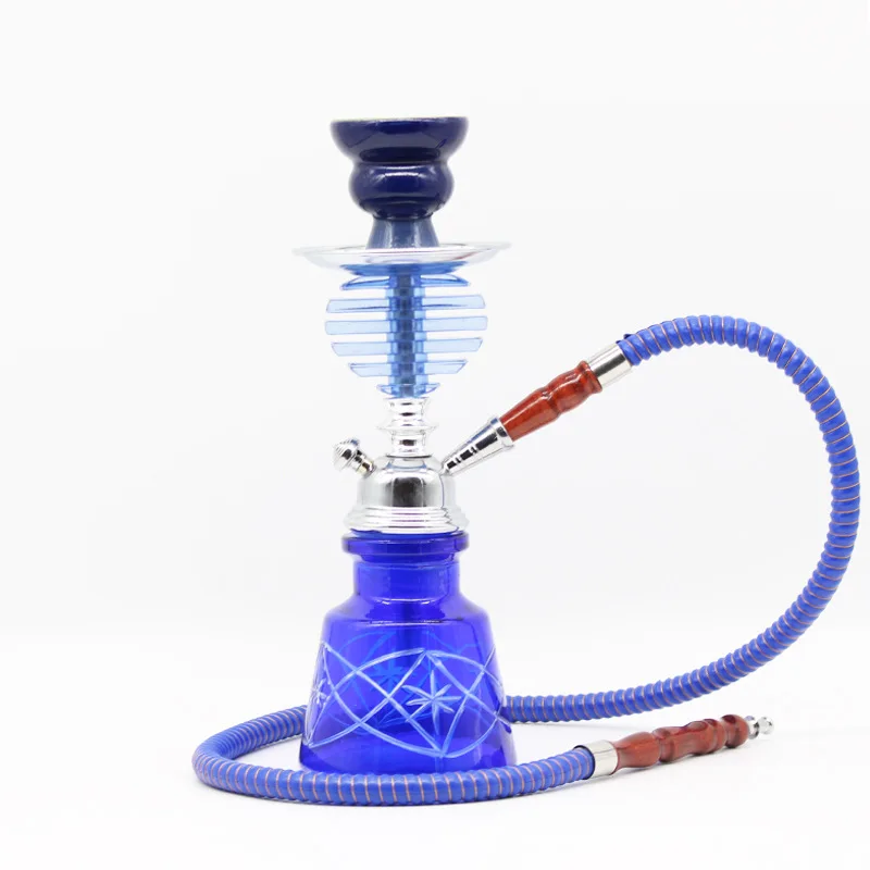 Arabic Hookah Shisha Acrylic Small Glass Hookah Single Tube Bottle KTV Exclusive Fruit Flavored Hookah Pipe