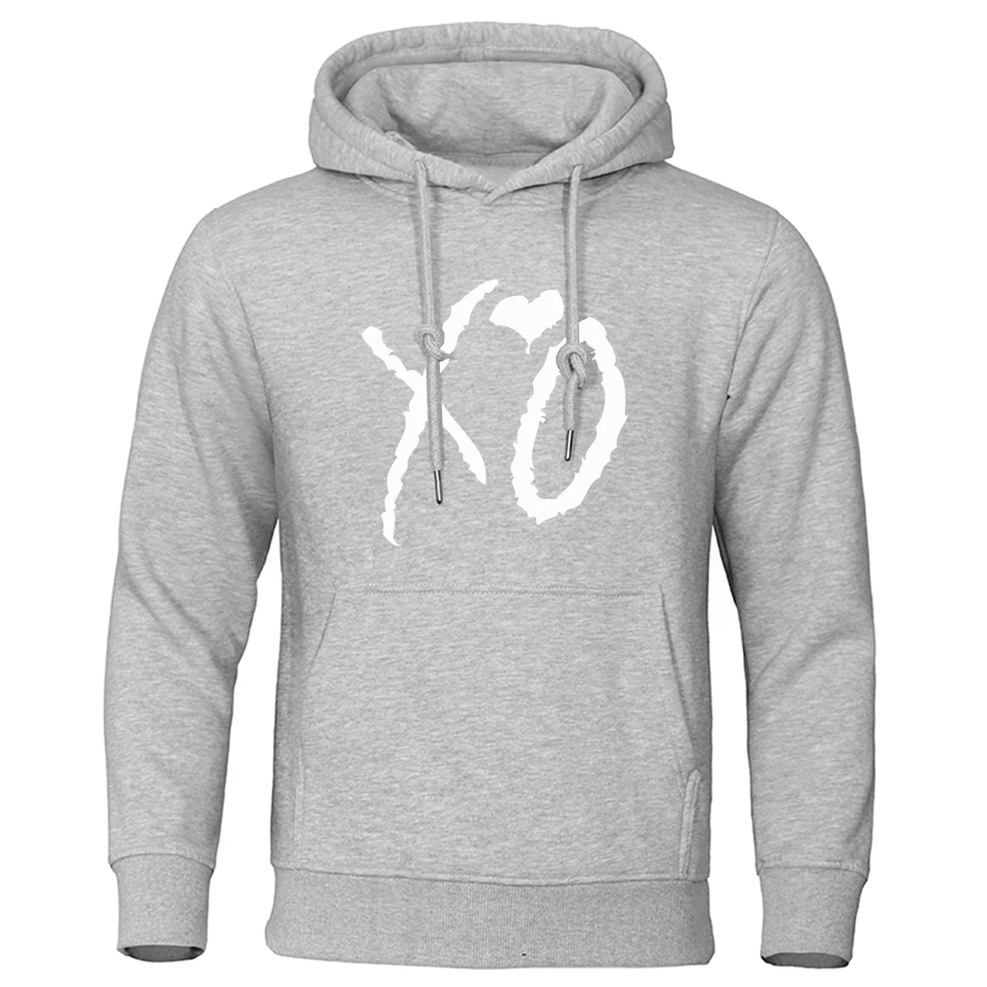 XO The Weeknd Men's solid-color pullover hoodie is a fashionable style suitable for spring and autumn seasons hoodies