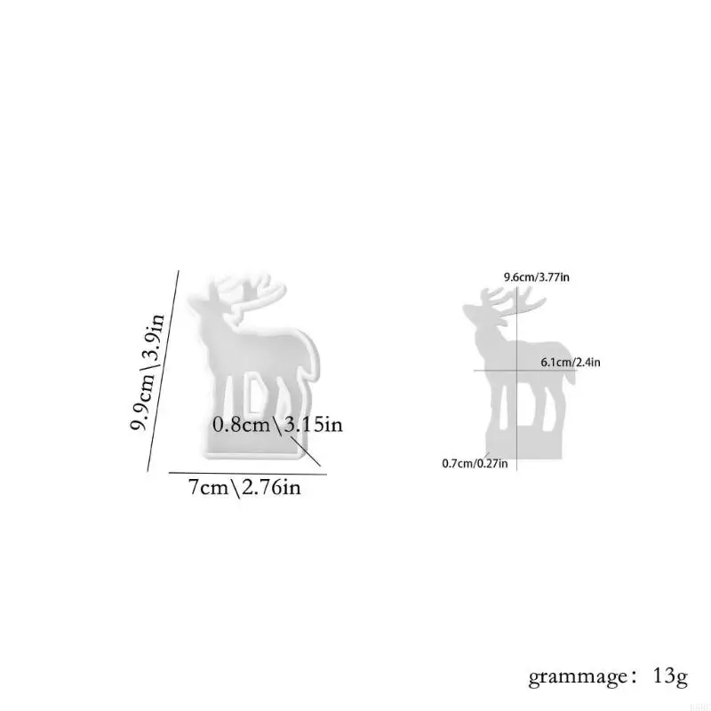  Deer Tree Insert Form Set for Standing Display Craft Use Case