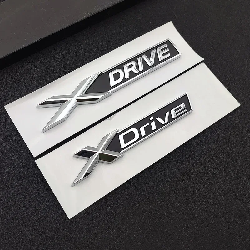 3D ABS Xdrive Logo Car Trunk Badge Nameplate Xdrive Emblem For BMW Xdrive Sticker 3 5 Series 320d 530d 528i E60 F10 Accessories