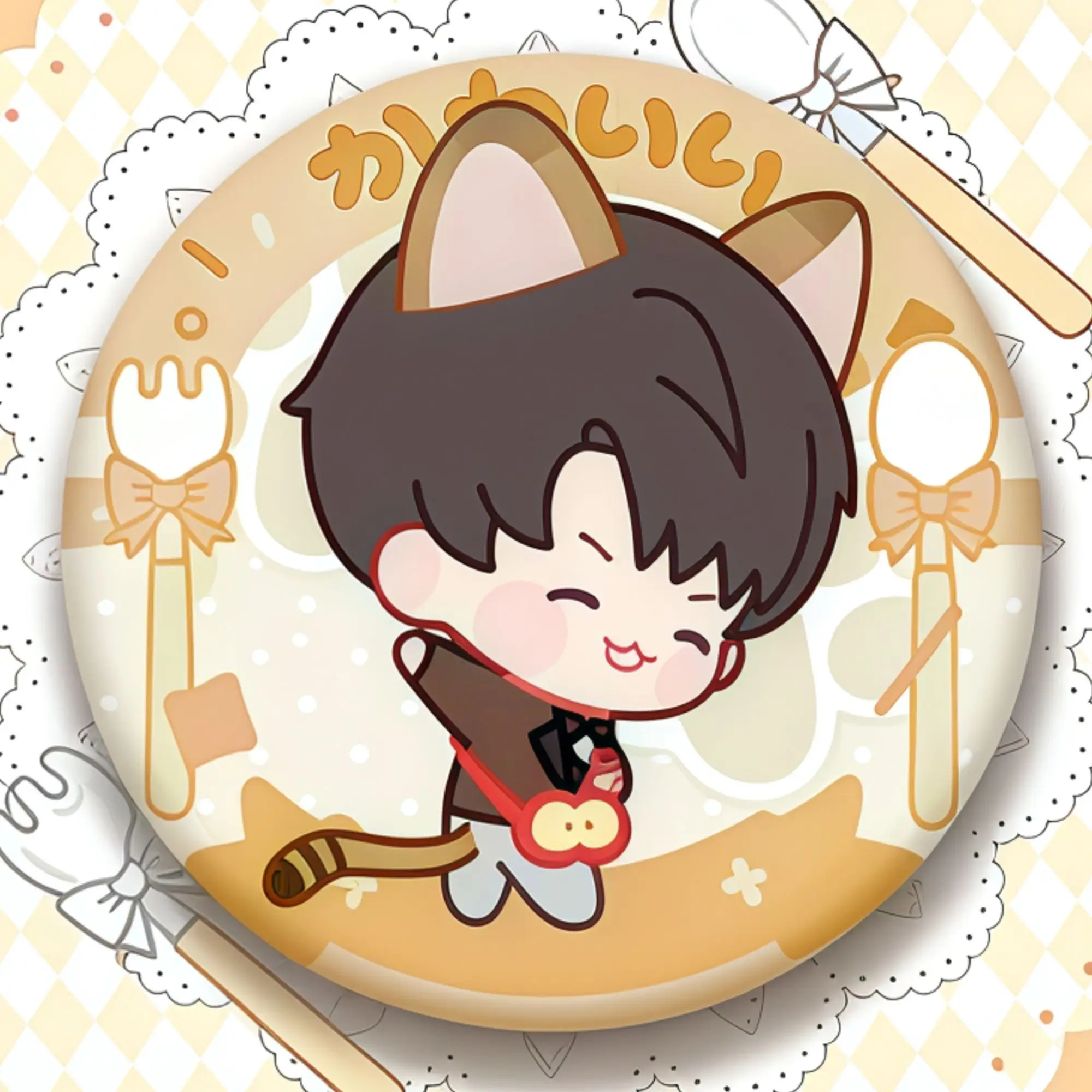 5 قطعة الحب والفضاء العميق رافاييل سيلوس دبابيس أنيمي شارات لطيف دبابيس مستديرة التلبيب دبوس ظهره قبعة اكسسوارات تحصيل الهدايا