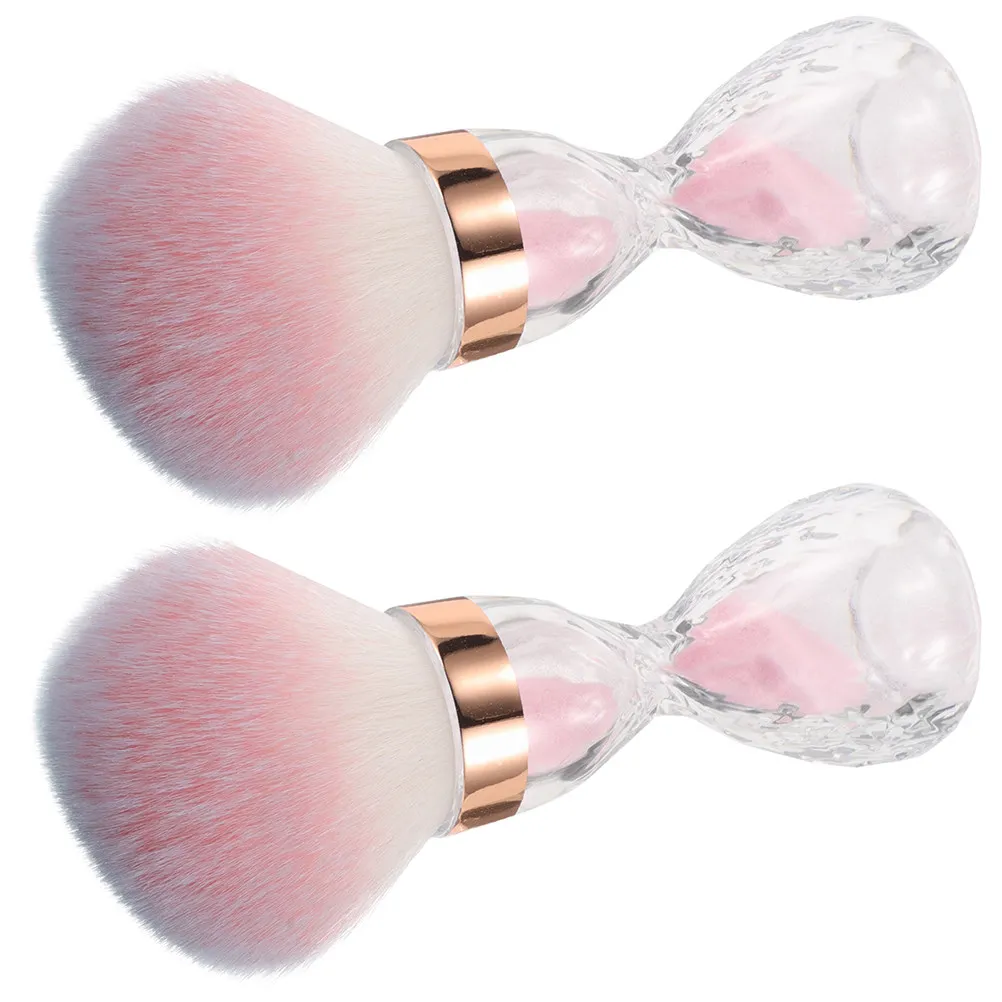 

Набор из 2 больших кистей для удаления пыли с ногтей: нежные мягкие щетинки для маникюра, нанесения лака и пудры