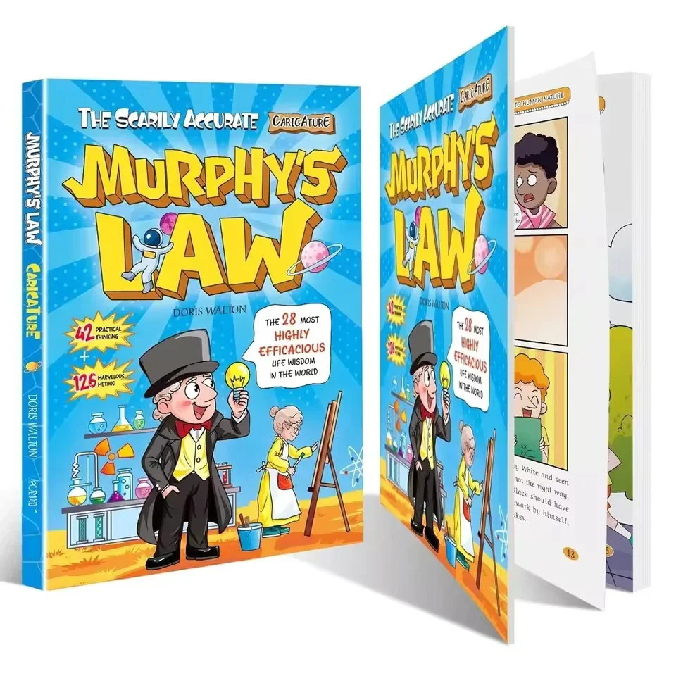 Murphy's Law Learning Book for Kids 8-12 with 128 Pages Paperback Illustrated Fun Educational Concepts 42 Ideas 126 Methods