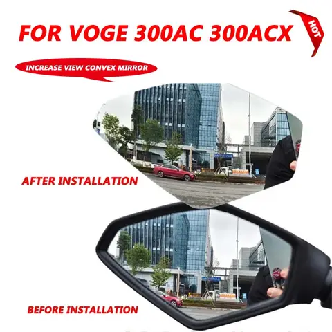 For VOGE 300AC 300ACX 300 AC ACX Motorcycle Accessories Convex Mirror Increase View Vision Lens Rearview Mirrors Side Mirror