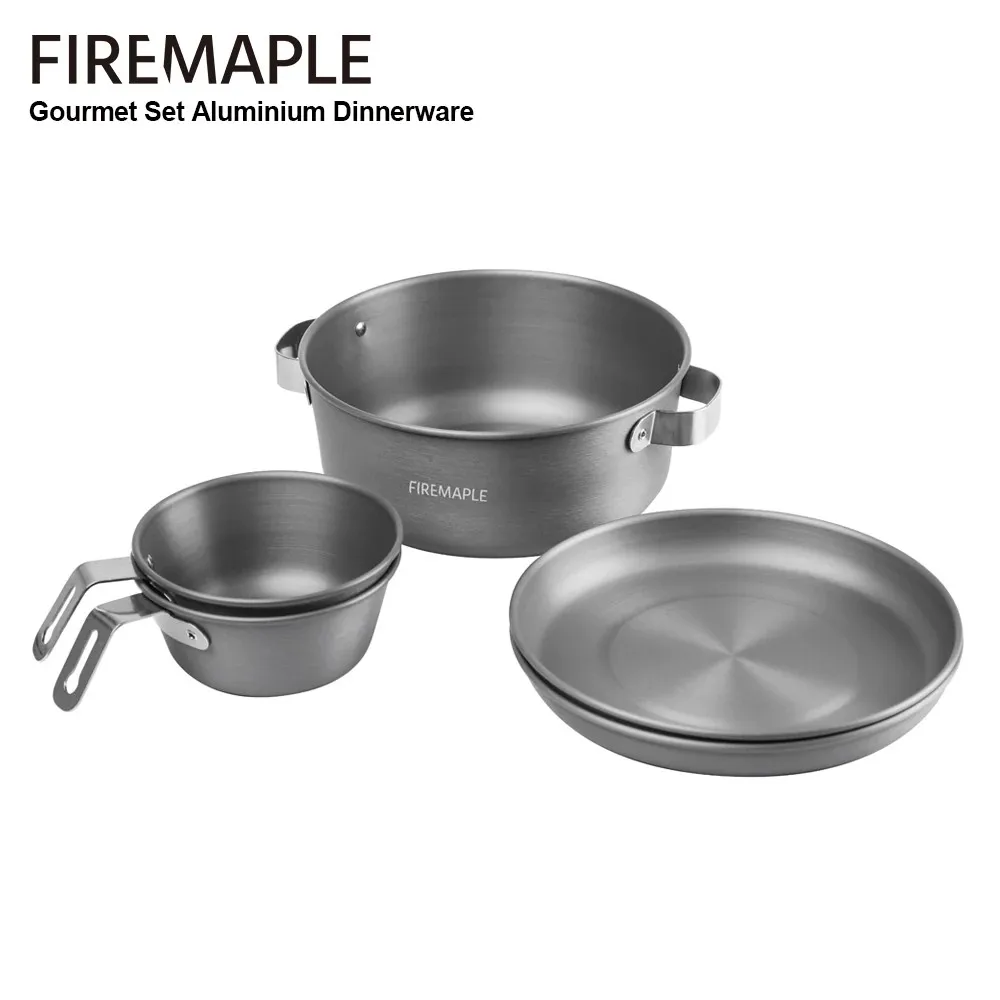 ファイヤーメープル-5-in-1-キャンプ用調理器具セット-硬質アルマイト加工アルミニウム-17l-ポット-ボウル-プレート付き-アウトドア調理ギア