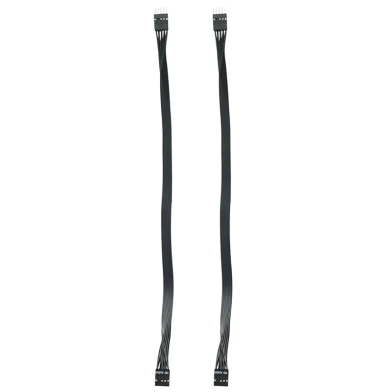 PC DIY용 마더보드 HD 오디오 9 핀 암수 익스텐션 케이블, 블랙 30cm, 2 개