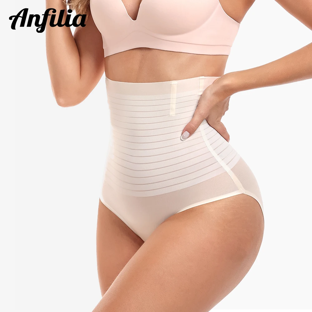 Bragas corporales con corsé para mujer, faja de cintura alta y elástica, forro 100% de algodón sin costuras con Velcro antiencurvo, ropa interior suave