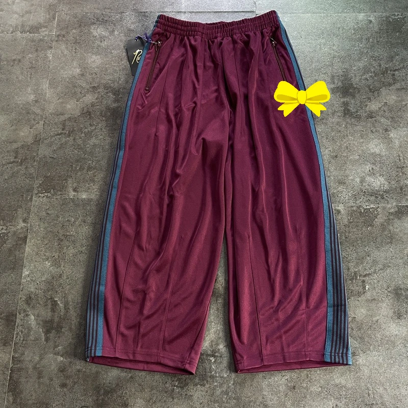 إبر السراويل الترنك فراشة التطريز واسعة الساق السراويل اليابانية الشارع الشهير العلامة التجارية فضفاضة تناسب السراويل الرياضية الطويلة نمط للجنسين