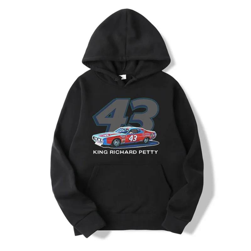 

Men's and Women's Long-sleeved Hoodie, King Richard Petty Vintage Printed Cotton Sweater Winter Clothes Unisex M-5XL