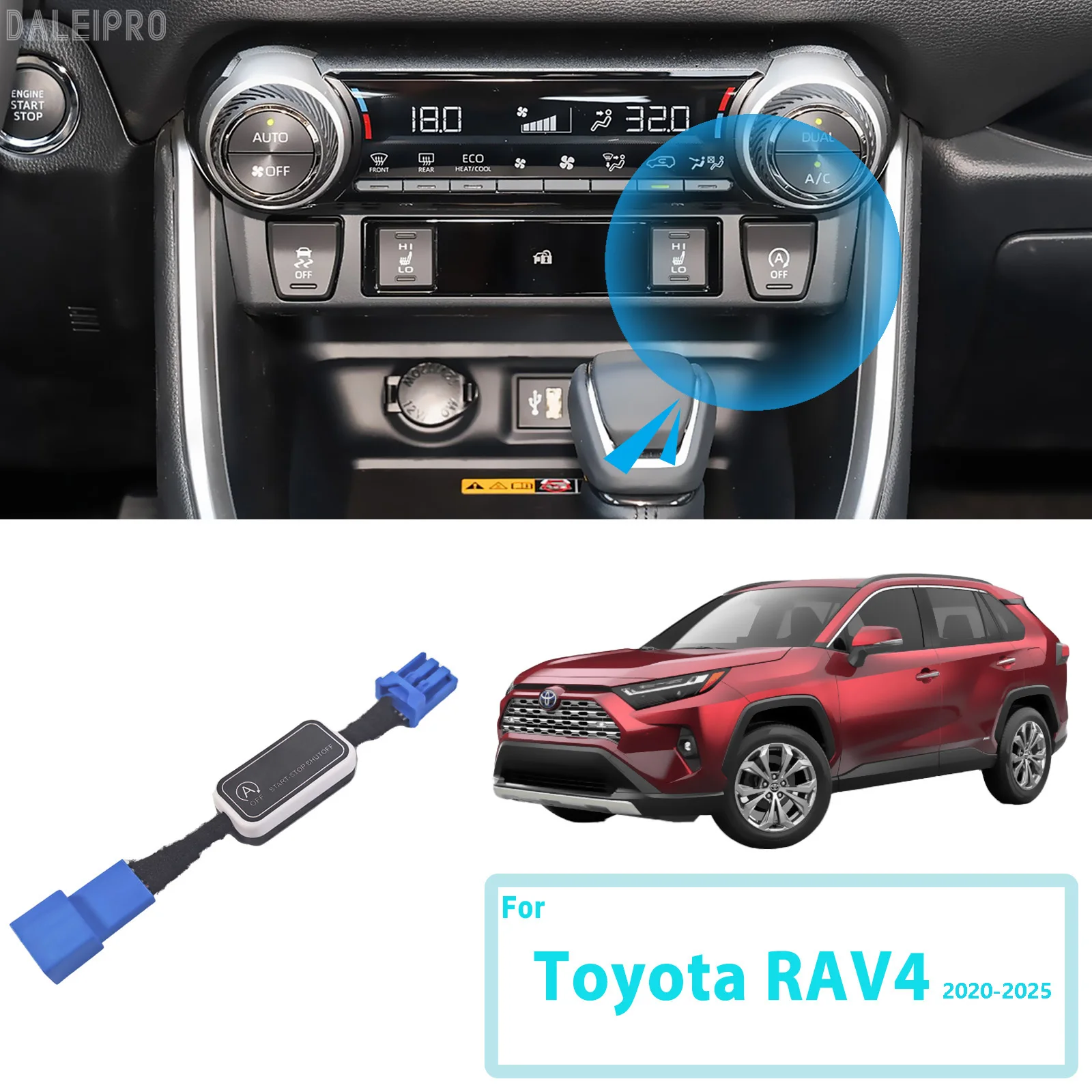 

For Toyota RAV4 RAV 4 2020-2024 2025 Automatic Stop Start Engine System Disable Smart Shut Down Car Auto Start Stop Eliminator