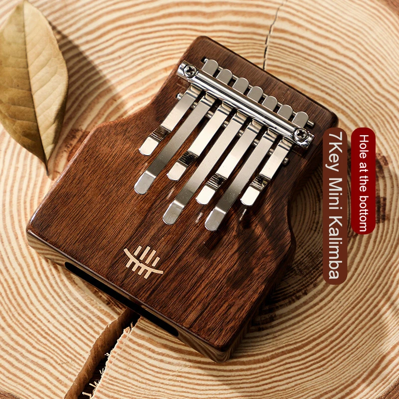 

1 Set Mini Kalimba C Tone Professional Chord Thumb Piano 7 Key Solid Wood Mbira Acrylic Finger Piano Keyboard Musical Instrument