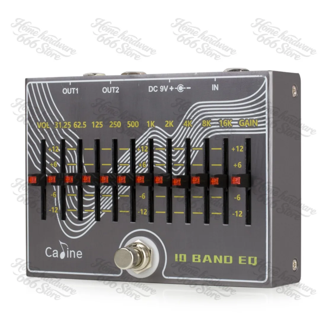 CP-81 10 Band EQ Guitar Effect Pedal with Volume/Gain Verson 3.0