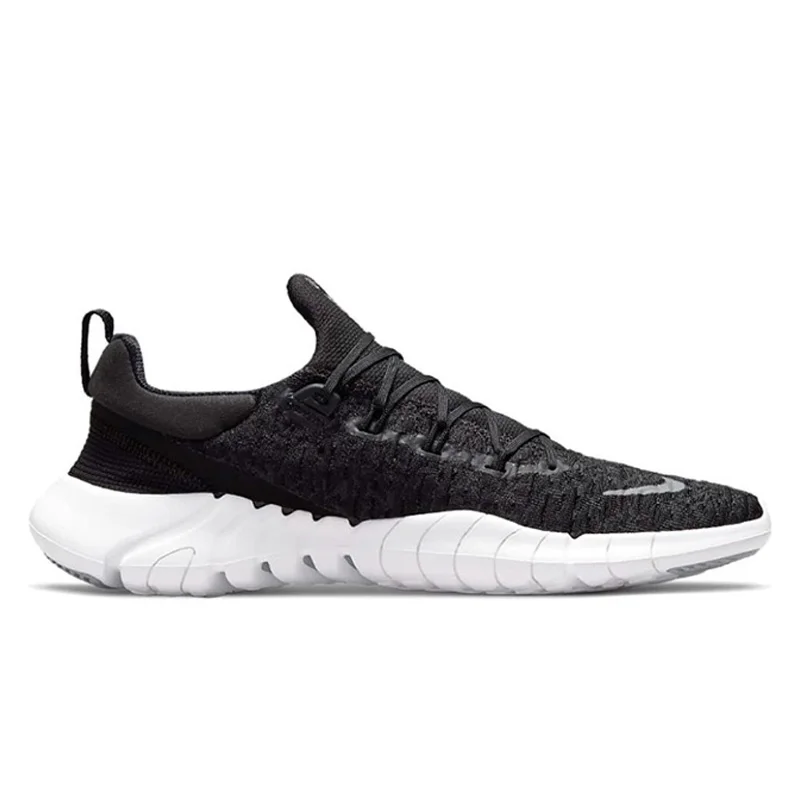 Nike Free Run 5.0 Running Shoes for Men and Women Unisex Comfortable Breathable Black