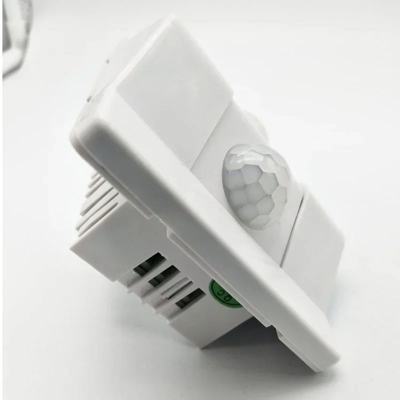 Imagem -02 - Cabeça Dupla Pir Motion Sensor Switch Indução do Corpo Humano Detector de Controle de Luz Ajustável Delay Sensor Ac90270v