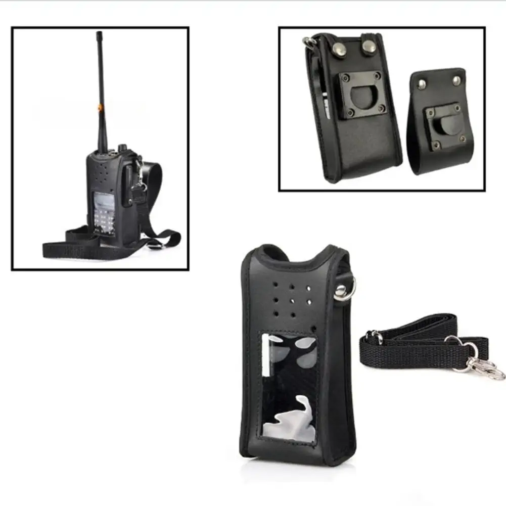 1 قطعة غطاء جلد ناعم مقاوم للماء حقيبة متوافقة ل Baofeng UV9R BF-UV9RPLUS A58/9700 اكسسوارات لاسلكي تخاطب