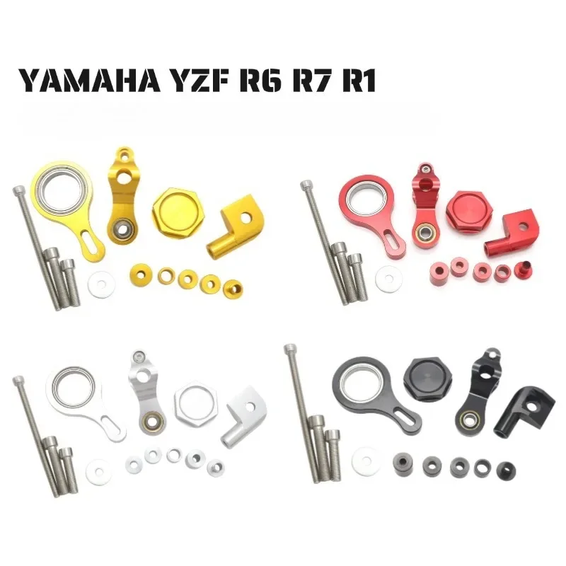 New Motorcycle Steering Damper Bracket Stabilizer Linear Mount Support Kit for YAMAHA  YZF R6 2006-2020 R1 2002-2017，15pcs