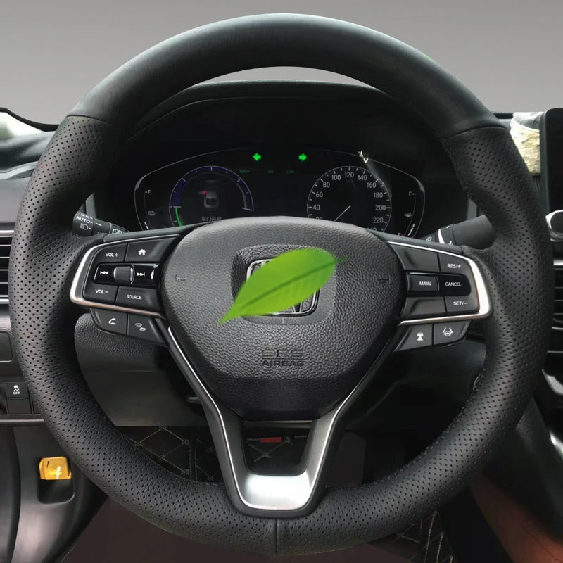 For Honda Accord 10 2018-2022 Odyssey 2021-2026 City 2023-2025 Manual Sewing Car Steering Wheel Covers Braid Customized Leather
