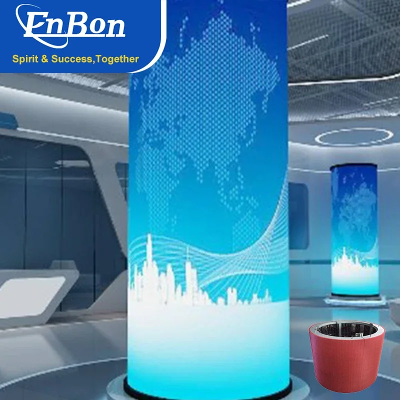 P1 P2 P P3 P4 P5 Indoor Roll Folding Soft Module Round Circular Curved Cylindrical Creative Sphere Flexible Led Display Screen