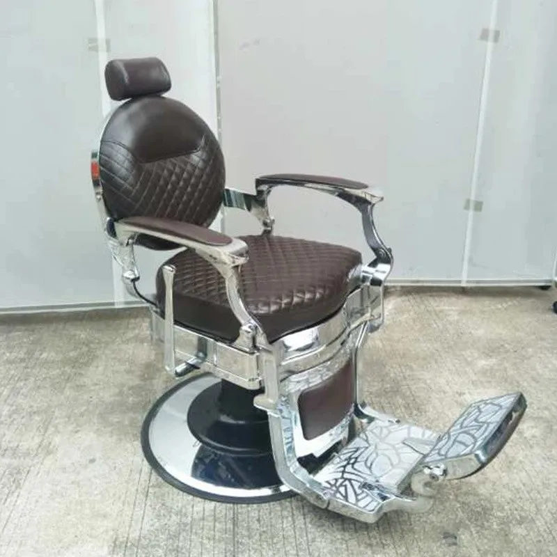 

Oil head chair hair salon hair salon old-fashioned reclining and lifting shaving large chair hairdressing and hairdressing