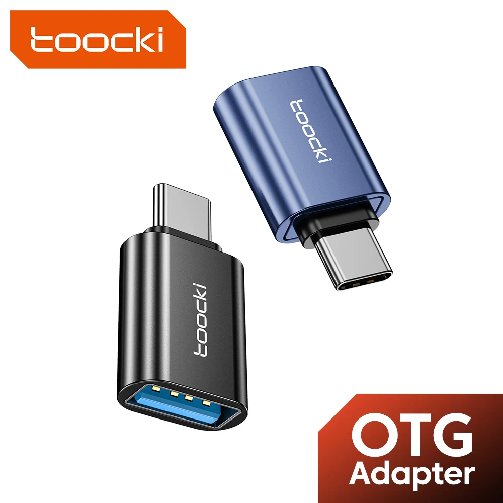 Toocki OTG Type C 어댑터 Male To USB 3.0 Female 컨버터, Macbook Samsung Xiaomi Oneplus POCO F4 OTG 커넥터