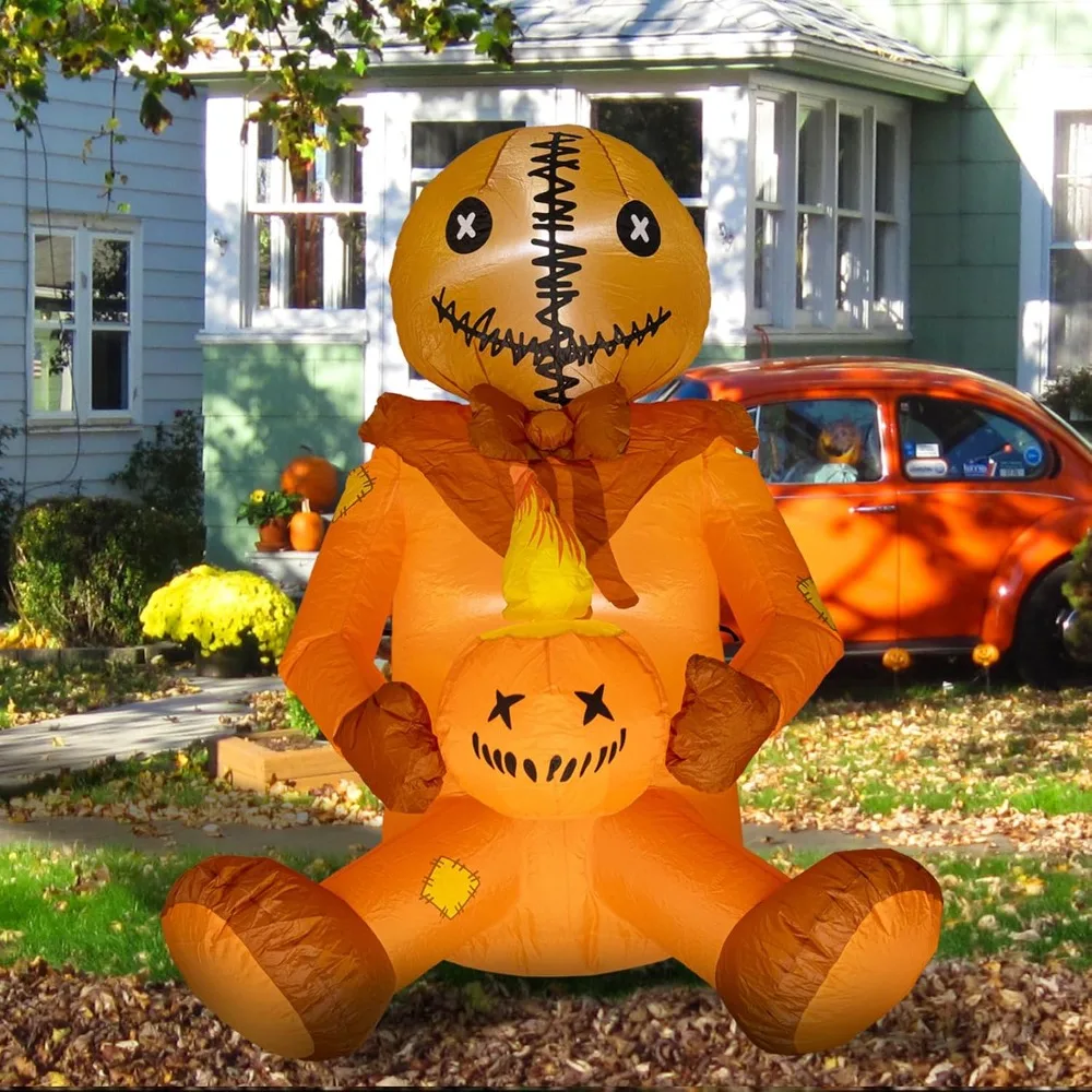 

5FT Halloween Decorations Outdoor Inflatable - Halloween Inflatables with Jack O Lantern Pumpkin - Halloween Blow Up Yard