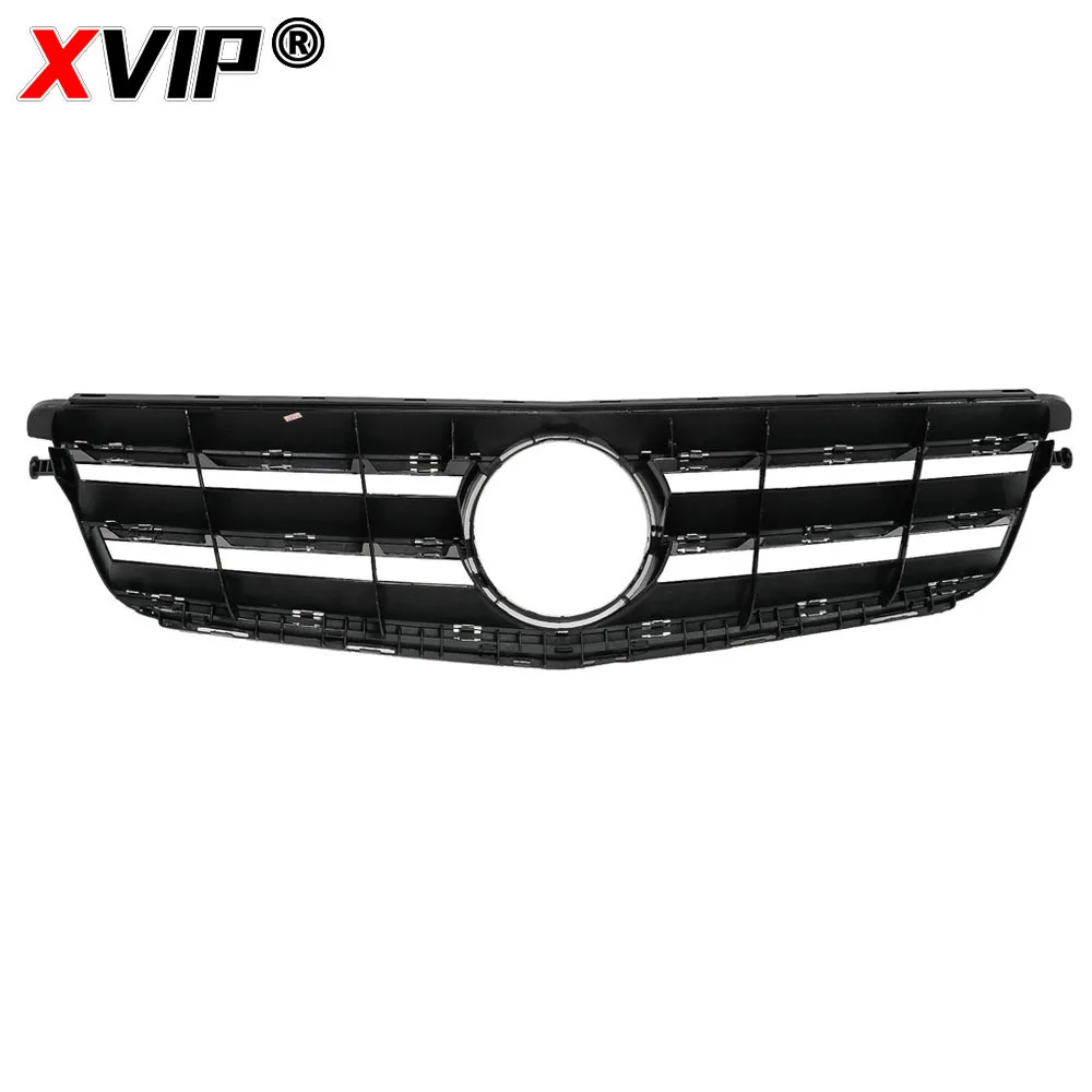 XVIP For Mercedes W204 Grille Benz C-Class C204 S204 2007-2014 C180 C200 C250 C300 C350 Diamond AMG GT Style Front Bumper Grille