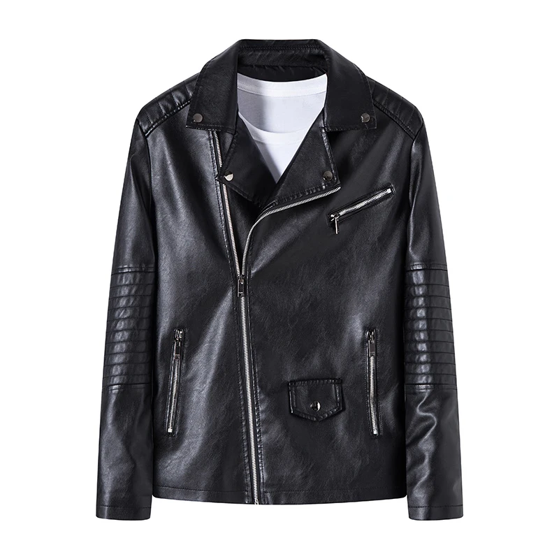 

Новая весенне-осенняя кожаная куртка в корейском стиле HK: модная, персонализированная, удобная мужская куртка-карго для байкеров