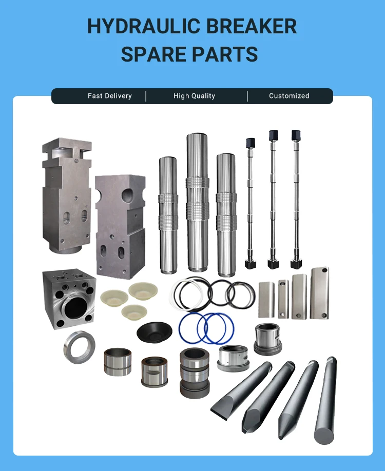 Popolare martello per escavatore da 9-16 tonnellate HB10G HB15G per demolizione di estrazione mineraria del calcestruzzo