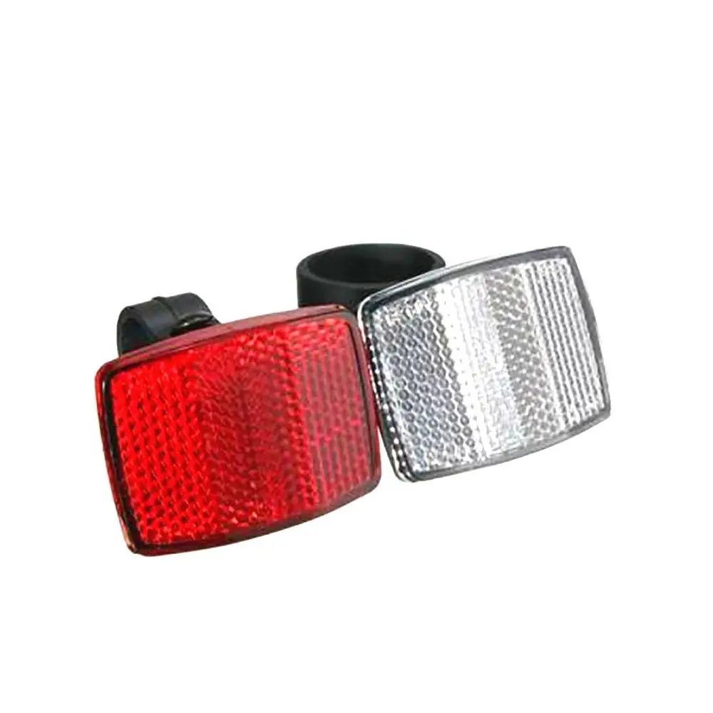 Practical Cycling Road Bike Front Rear Reflector Safety Accessories Reflective Lens Warning Light - Image 2