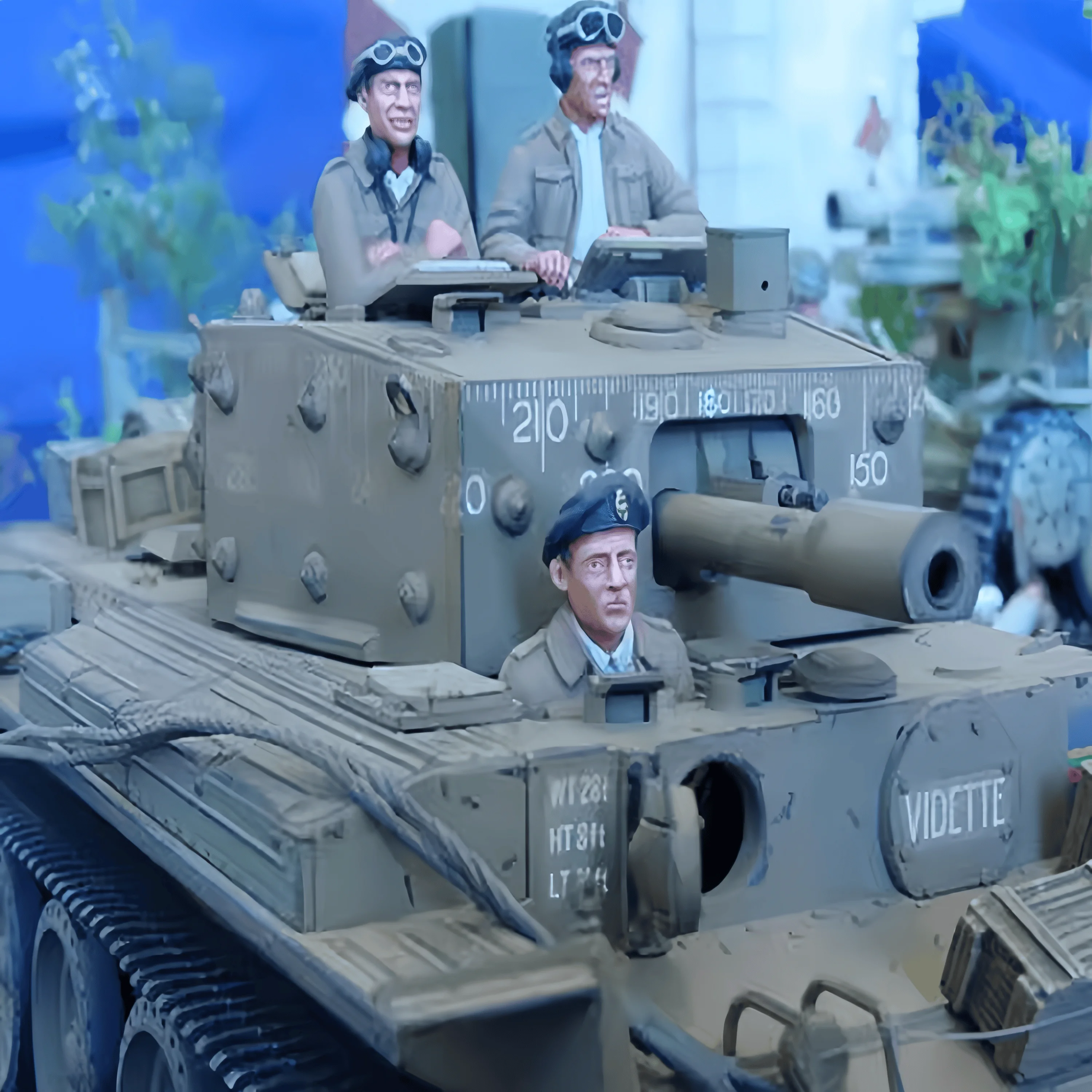 

1:35 Casting Resin Model Assembly Kit, GK, Tank Crew Commander 3 People, Unpainted Needs To Be Assembled